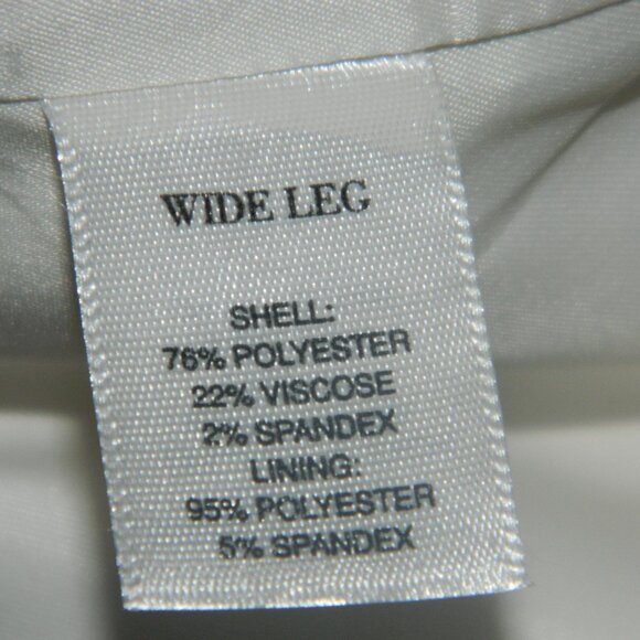 WHBM Contour 12R Wide Leg Lined Pants Womens Size 12 (B-19) - Picture 8 of 8